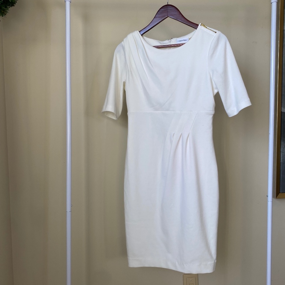 Calvin Klein Brand Ivory Shift Dress